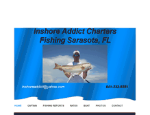 Tablet Screenshot of inshoreaddict.com